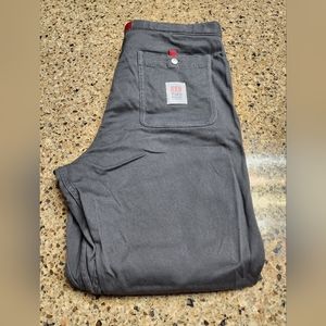Topo designs gray xl 36x30 climbing hiking pants